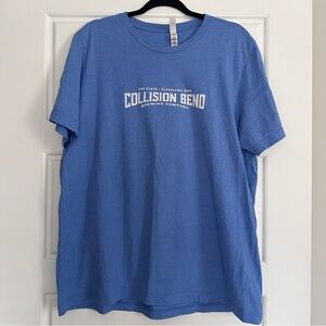 Collision Bend Brewing company blue T-shirt